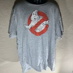 Ghostbusters Iconic Logo Graphic T-Shirt Gray Size 3X